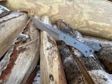 Нож Медведь фултанг (QPM-53, карбон сильвер твил, формованные ножны с тиснением), фото 5
