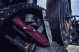 Авторский нож Боуи (сложный мозаичный дамаск, рог буйвола, скрим шоу, формованные ножны), фото 11