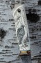 Авторский нож Леший (мозаичный дамаск, клык моржа, формованные ножны, скрим шоу), фото 5