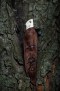 Авторский нож Леший (мозаичный дамаск, клык моржа, формованные ножны, скрим шоу), фото 8