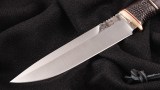 Авторский нож Варан 2 (Х12МФ, черный граб, стаб. вставка, мозаичный пин), фото 2