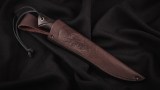 Авторский нож Варан 2 (Х12МФ, черный граб, стаб. вставка, мозаичный пин), фото 5