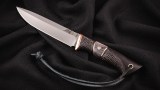 Авторский нож Варан 2 (Х12МФ, черный граб, стаб. вставка, мозаичный пин), фото 6
