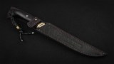 Филейный нож Форель (Х12МФ, чёрный граб, мозаичный пин), фото 6