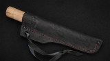 Якутский нож № 1 (кованая Х12МФ, рукоять - карельская береза, кованый дол), фото 8