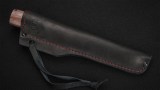 Якутский нож № 2 (кованая Х12МФ, рукоять - стабилизированная карельская береза, вставка - кориан, кованый дол), фото 8