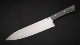 Кухонный нож Шеф повар большой (D2, микарта, цельнометаллический)