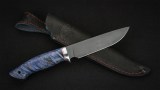 Нож Барс (D2, стабилизированная карельская берёза, синяя), фото 7
