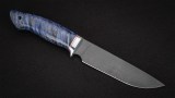 Нож Барс (D2, стабилизированная карельская берёза, синяя), фото 5