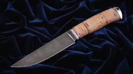 Нож Барс (дамаск, береста, дюраль)
