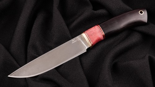 Нож Барс (ХВ5-алмазка, чёрный граб, стабилизированная вставка)
