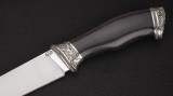 Нож Барс (К340, стабилизированный чёрный граб, литье мельхиор), фото 3