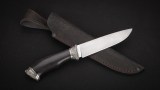 Нож Барс (К340, стабилизированный чёрный граб, литье мельхиор), фото 6