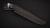 Нож Барс (К340, стабилизированный чёрный граб, литье мельхиор), фото 7
