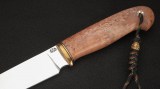 Нож Барс (N690, стабилизированная карельская берёза - светлая, мозаичные пины), фото 3