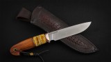 Нож Барс (S390, макуме-гана, вставка - стабилизированный зуб мамонта, айронвуд), фото 5