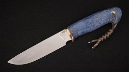Нож Барс (S390, стабилизированная карельская береза)