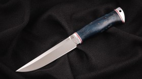 Нож Бекас (Х12МФ, стабилизированная карельская береза-дюраль)