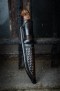 Нож Бекас (S90V, темный кориан, стабилизированная карельская береза, формованные ножны), фото 8