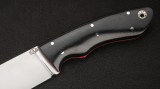 Нож Бобр фултанг (Х12МФ, чёрная G10), фото 3