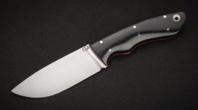 Нож Бобр фултанг (Х12МФ, чёрная G10)