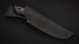 Нож Бобр (Х12МФ, стабилизированная вставка, чёрный граб, инкрустация - кабан), фото 7