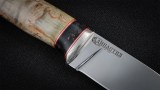 Нож Бобр (К340, вставка - кориан, стабилизированная карельская береза), фото 4