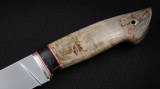 Нож Бобр (К340, вставка - кориан, стабилизированная карельская береза), фото 3
