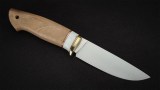 Нож Бурундук (95Х18, вставка - белый кориан, орех), фото 5