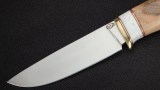 Нож Бурундук (95Х18, вставка - белый кориан, орех), фото 2