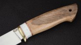 Нож Бурундук (95Х18, вставка - белый кориан, орех), фото 3