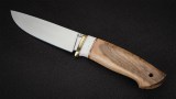Нож Бурундук (95Х18, вставка - белый кориан, орех), фото 4