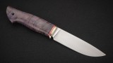 Нож Бурундук (М390, стабилизированная карельская берёза фиолетовая), фото 5
