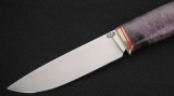 Нож Бурундук (М390, стабилизированная карельская берёза фиолетовая), фото 2