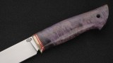 Нож Бурундук (М390, стабилизированная карельская берёза фиолетовая), фото 3