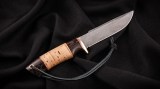 Нож Егерь (дамаск, береста, венге), фото 6