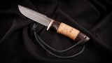 Нож Егерь (дамаск, береста, венге), фото 5
