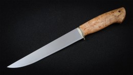 Нож Филейный (95Х18, карельская береза)