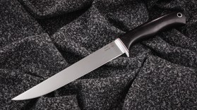 Нож Филейный большой (95Х18, черный граб)