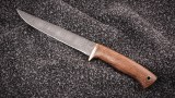 Нож Филейный большой (дамаск, орех), фото 6