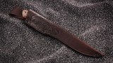 Нож Филейный малый (дамаск, орех), фото 5