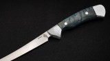 Нож Филейный Premium (ELMAX, стабилизированная карельская берёза, цельнометаллический), фото 3