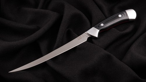 Нож Филейный Premium (Х12МФ, микарта, цельнометаллический)