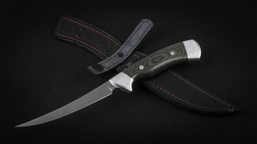 Нож Филейный Premium малый (Х12МФ, микарта, дюраль, цельнометаллический)