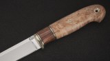 Нож Финский (D2, вставка - айронвуд, стабилизированная карельская береза, мозаичные пины), фото 3