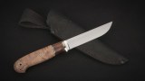 Нож Финский (D2, вставка - айронвуд, стабилизированная карельская береза, мозаичные пины), фото 6