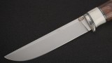 Нож Финский (S125V, вставка - клык моржа, айронвуд, мозаичные пины, формованные ножны), фото 2