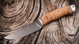 Нож Грибник (95Х18, береста, дюраль)