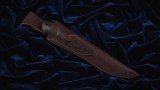 Нож Грибник (дамаск, береста, мореный граб), фото 4