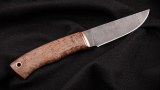 Нож Грибник (дамаск, стабилизированная карельская берёза), фото 5